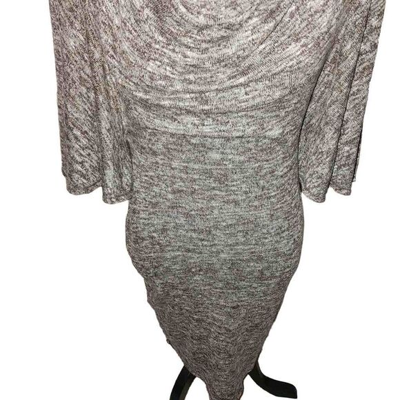 Max Studio Medium Cowl Neck Waterfall Sleeve Dress - Picture 7 of 10